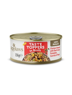 Applaws Kylling & Lever 156g i bouillon til Hund 156g dåse